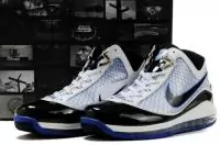 nike basketall chaussures lebron vii-31 blue blanc noir kobe zoom 5 promos